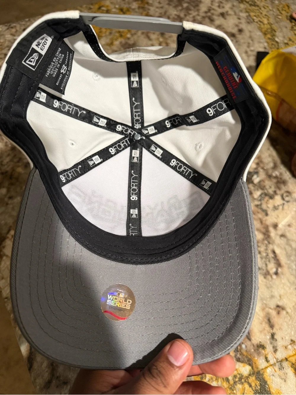 New Era White & Gray Houston Astros Division Champions 9FORTY Cap
